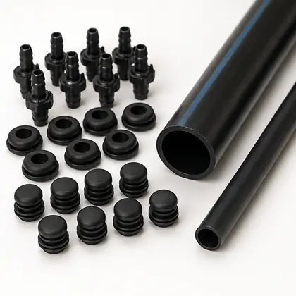 Kit Inicial e Final para Irrigação 16 mm visto de outro ângulo