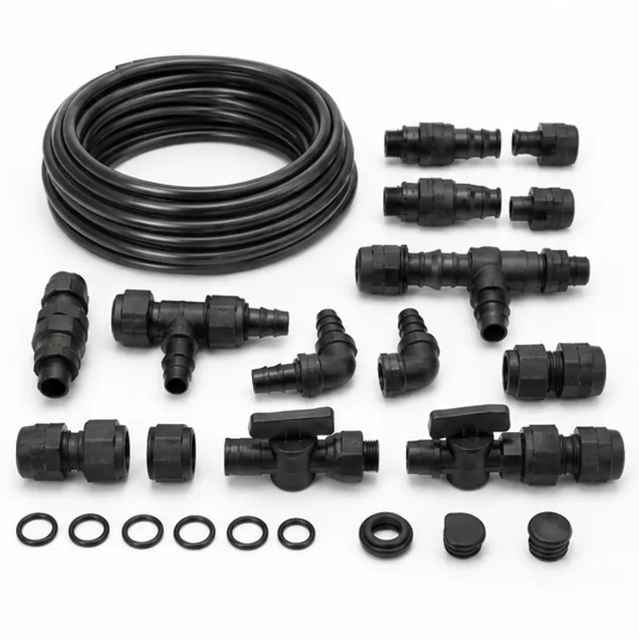 Kit de Instalação para Irrigação 16 mm em fundo claro