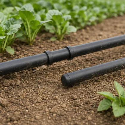 Kit de Manutenção para Irrigação 16 mm instalado em um sistema de irrigação