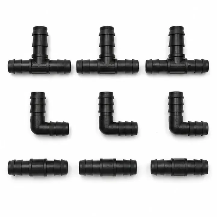 Kit de Tês, Joelhos e Uniões 16 mm em fundo claro